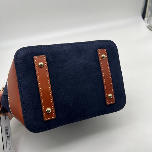 Dooney & Bourke Women Handbags Suede Drawstring Crossbody Navy - Picture 10 of 15